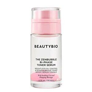 Beautybio Zenbubble Bi-Phase Toner Serum 1.7 Fl Oz Redness Repair Oil Control